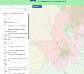 Water Sharing Plan map service displayed on SEED Map